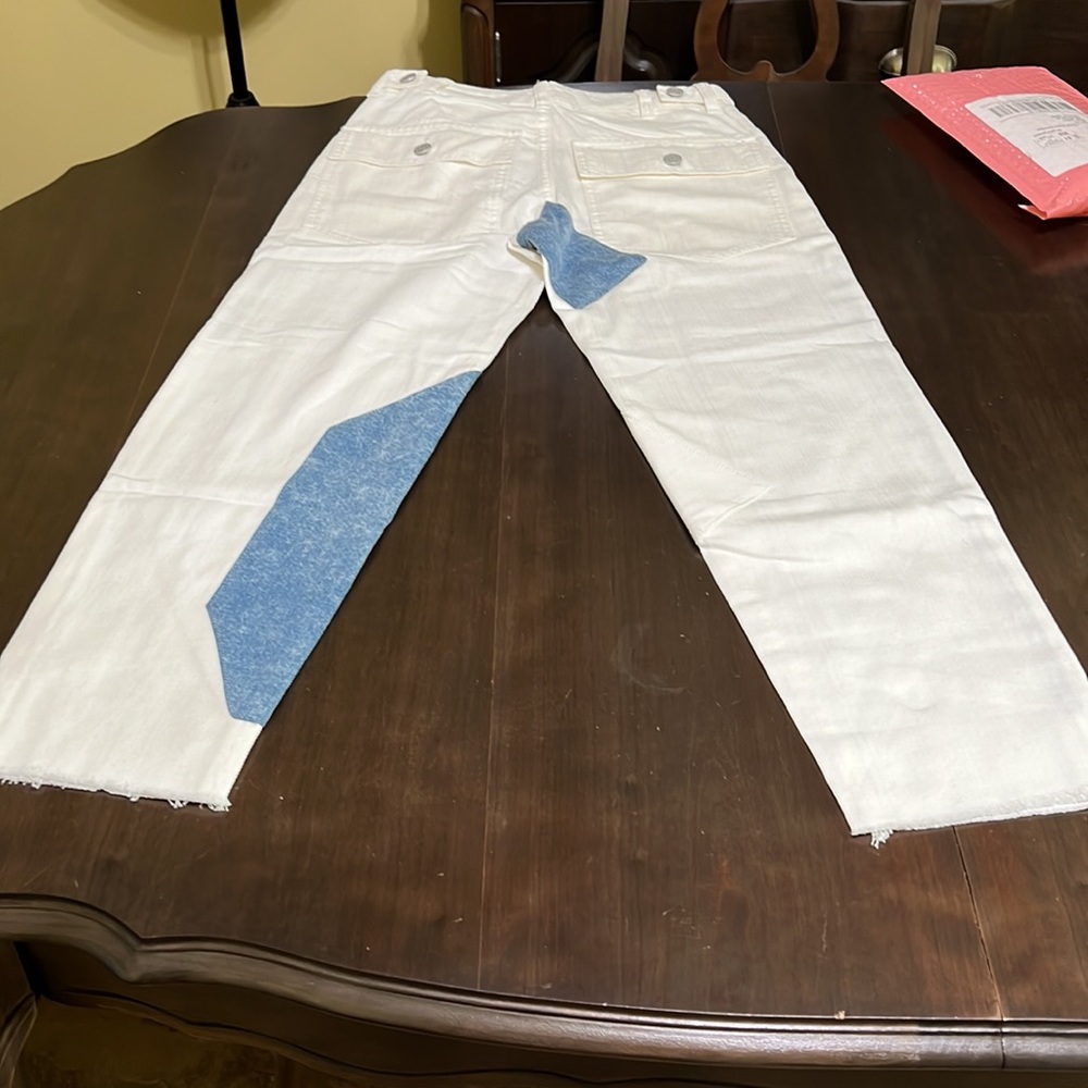 Sandrine Rose x Free People Patchwork Ankle Jeans - Picture 9 of 9